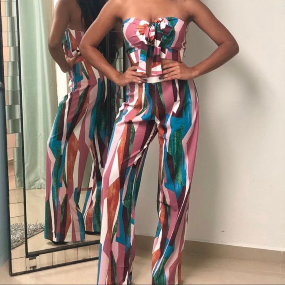 L’atiste Palazzo Crop Top Set